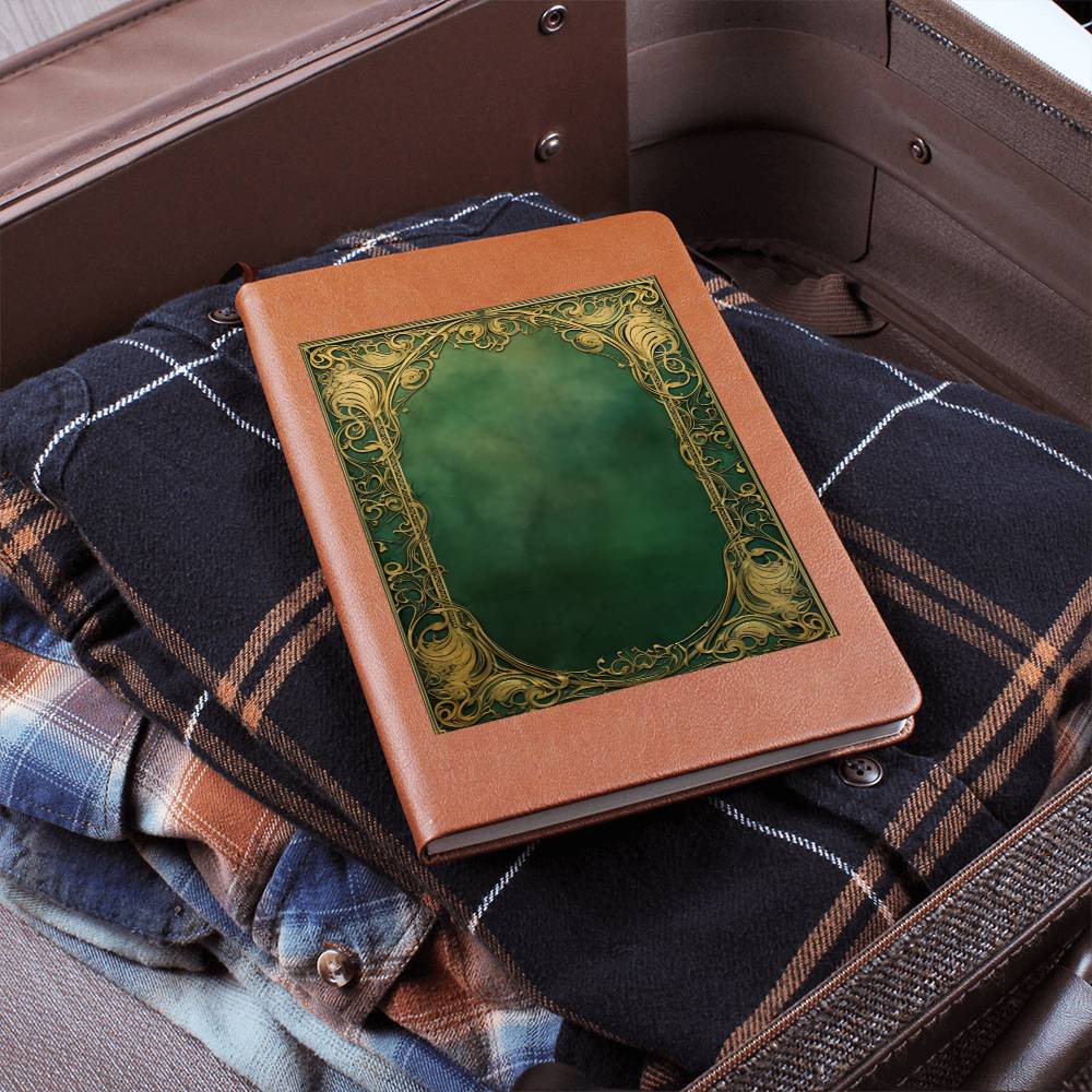 Ornate Gold Cover 038 - Vegan Leather Journal