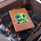 Cute Turtle sticker 201 - Vegan Leather Journal