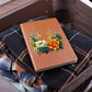Floral Flower Wreath 109 - Vegan Leather Journal