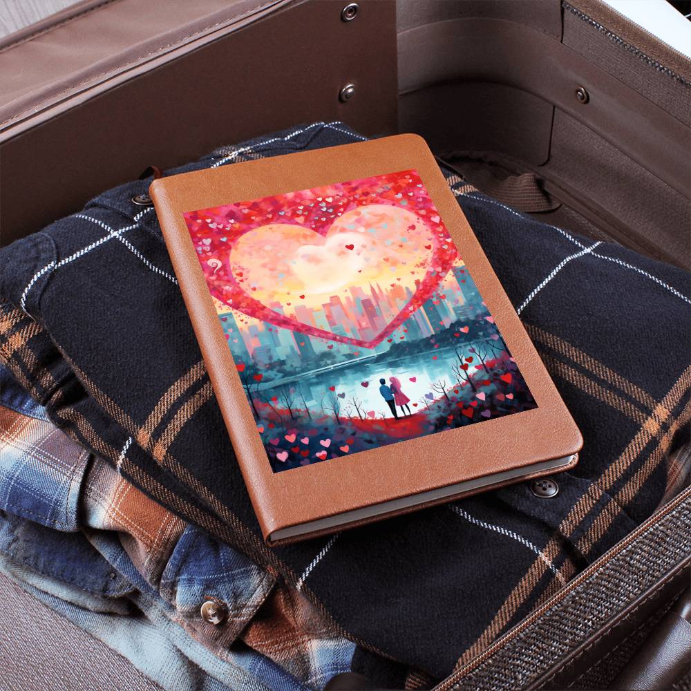 Valentine's Day Art 235 - Vegan Leather Journal