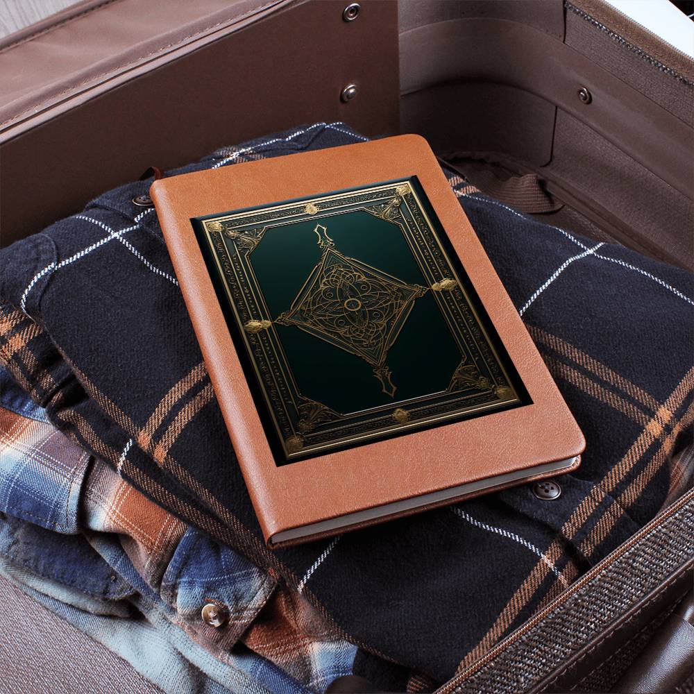 Ornate Gold Cover 044 - Vegan Leather Journal