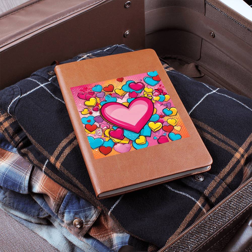 Valentine's Day Pop Art 01 - Vegan Leather Journal