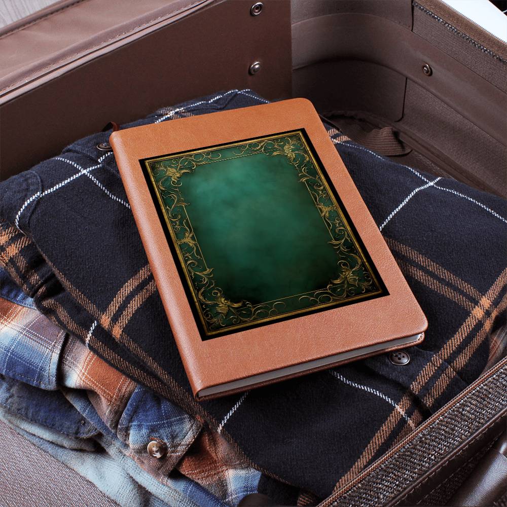 Ornate Gold Cover 124 - Vegan Leather Journal