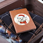 Christmas Dog - Bichon Frise - Vegan Leather Journal