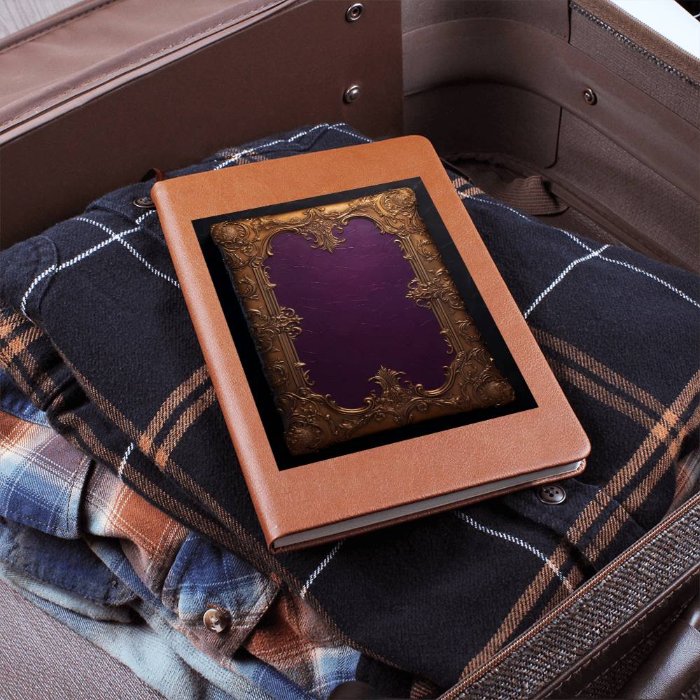 Ornate Gold Cover 058 - Vegan Leather Journal