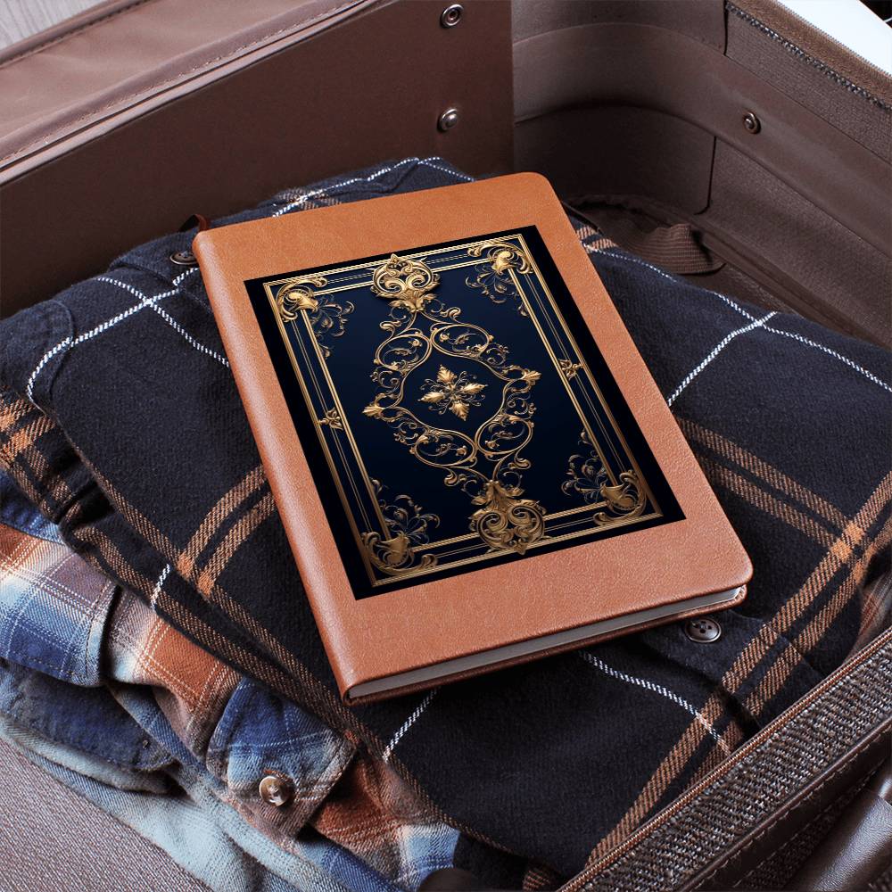 Ornate Gold Cover 118 - Vegan Leather Journal