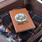 Watercolor Christmas Snow Globe 025 - Vegan Leather Journal