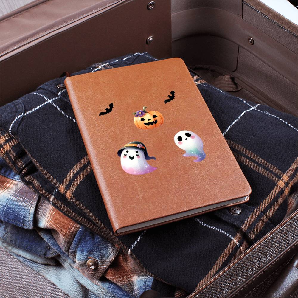 Cute Halloween Sticker 119 - Vegan Leather Journal