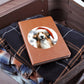 Christmas Dog - Berger Picard - Vegan Leather Journal