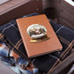 Watercolor Christmas Snow Globe 019 - Vegan Leather Journal