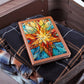 Christmas Stained Glass Design 014 - Vegan Leather Journal