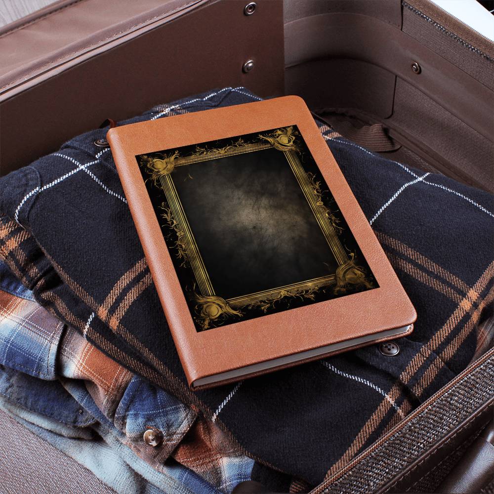 Ornate Gold Cover 025 - Vegan Leather Journal