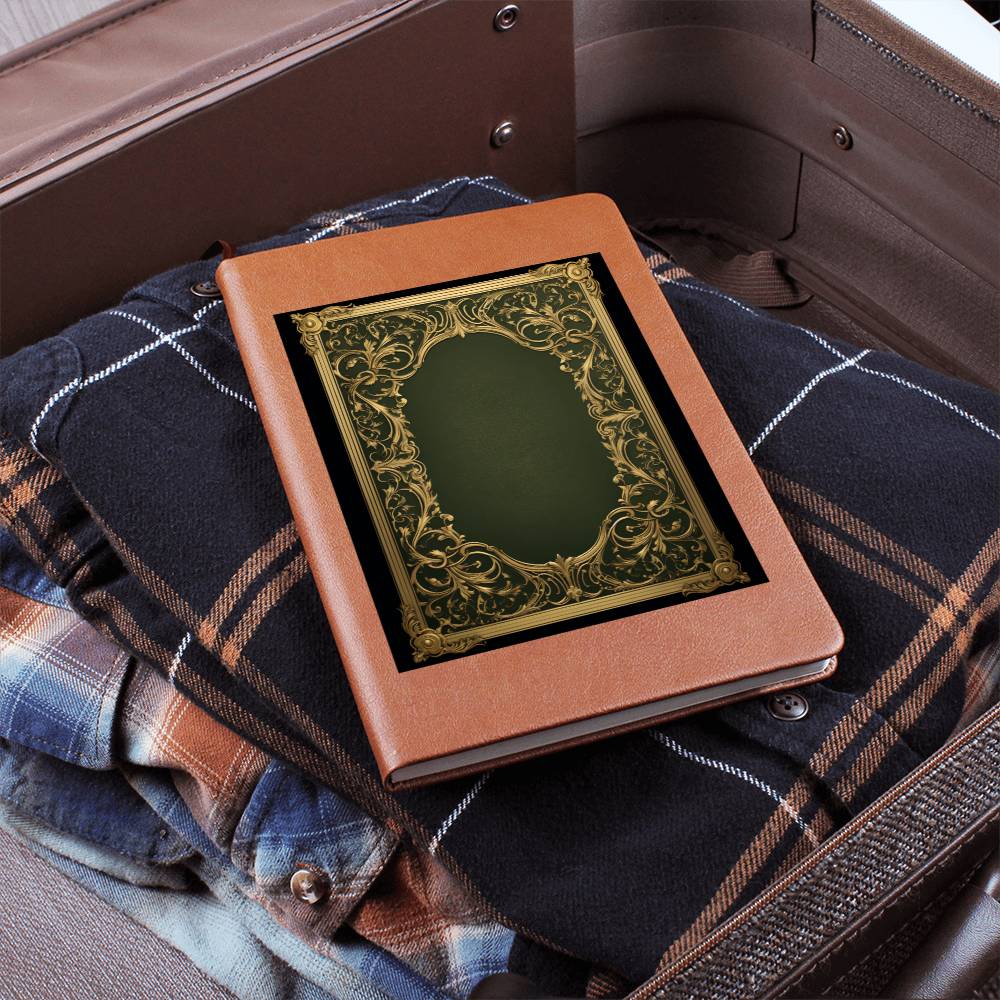 Ornate Gold Cover 070 - Vegan Leather Journal