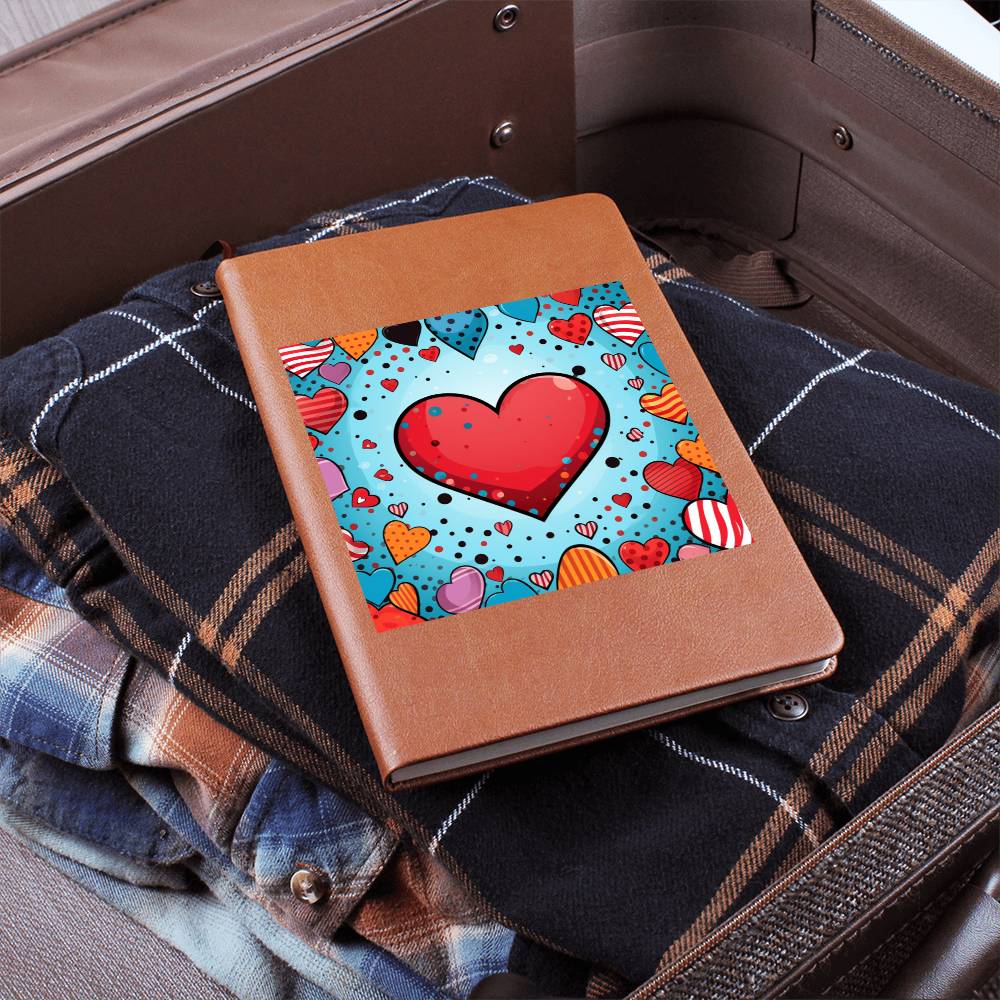 Valentine's Day Pop Art 16 - Vegan Leather Journal