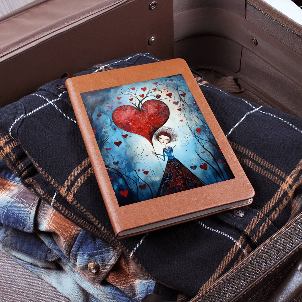 Valentine's Day Art 388 - Vegan Leather Journal
