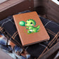 Colorful Baby Dinosaur 045 - Vegan Leather Journal