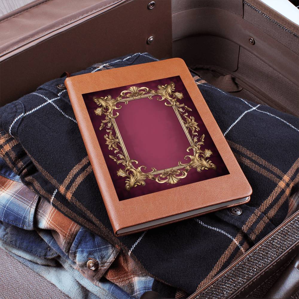 Ornate Gold Cover 076 - Vegan Leather Journal