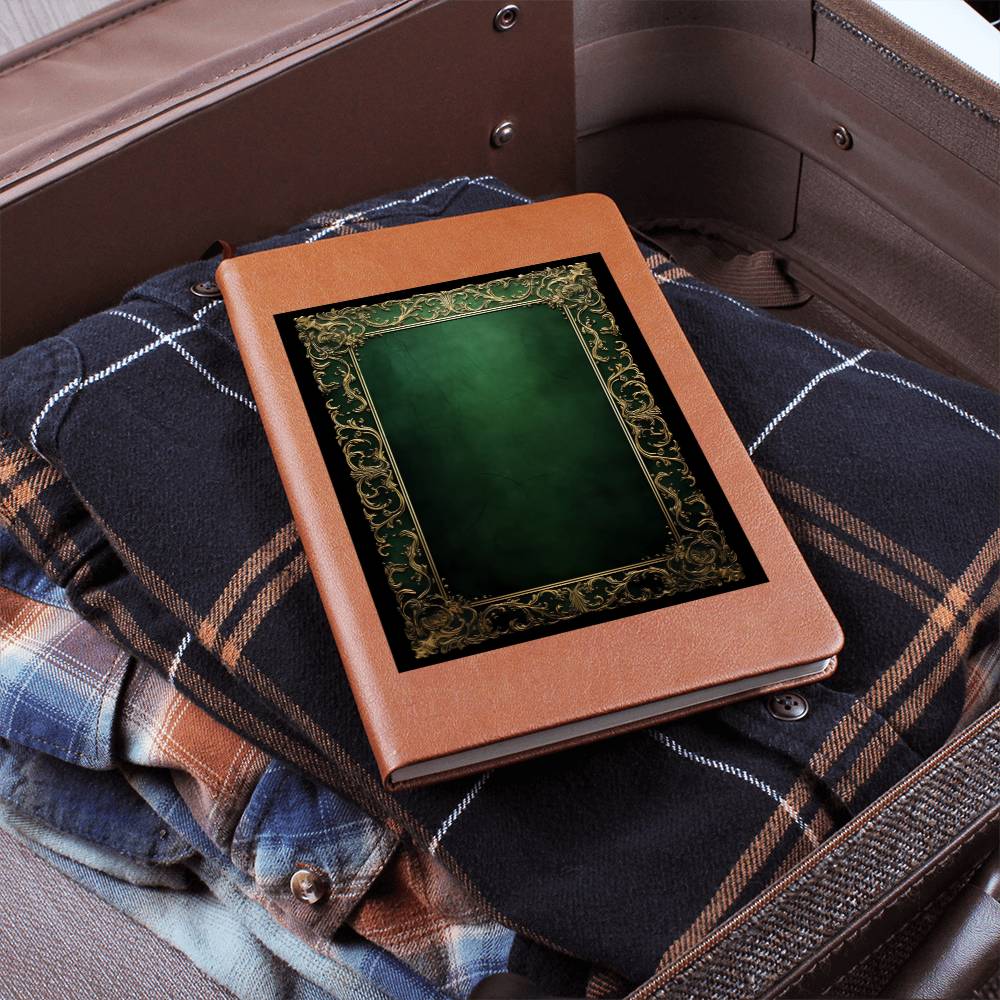 Ornate Gold Cover 123 - Vegan Leather Journal