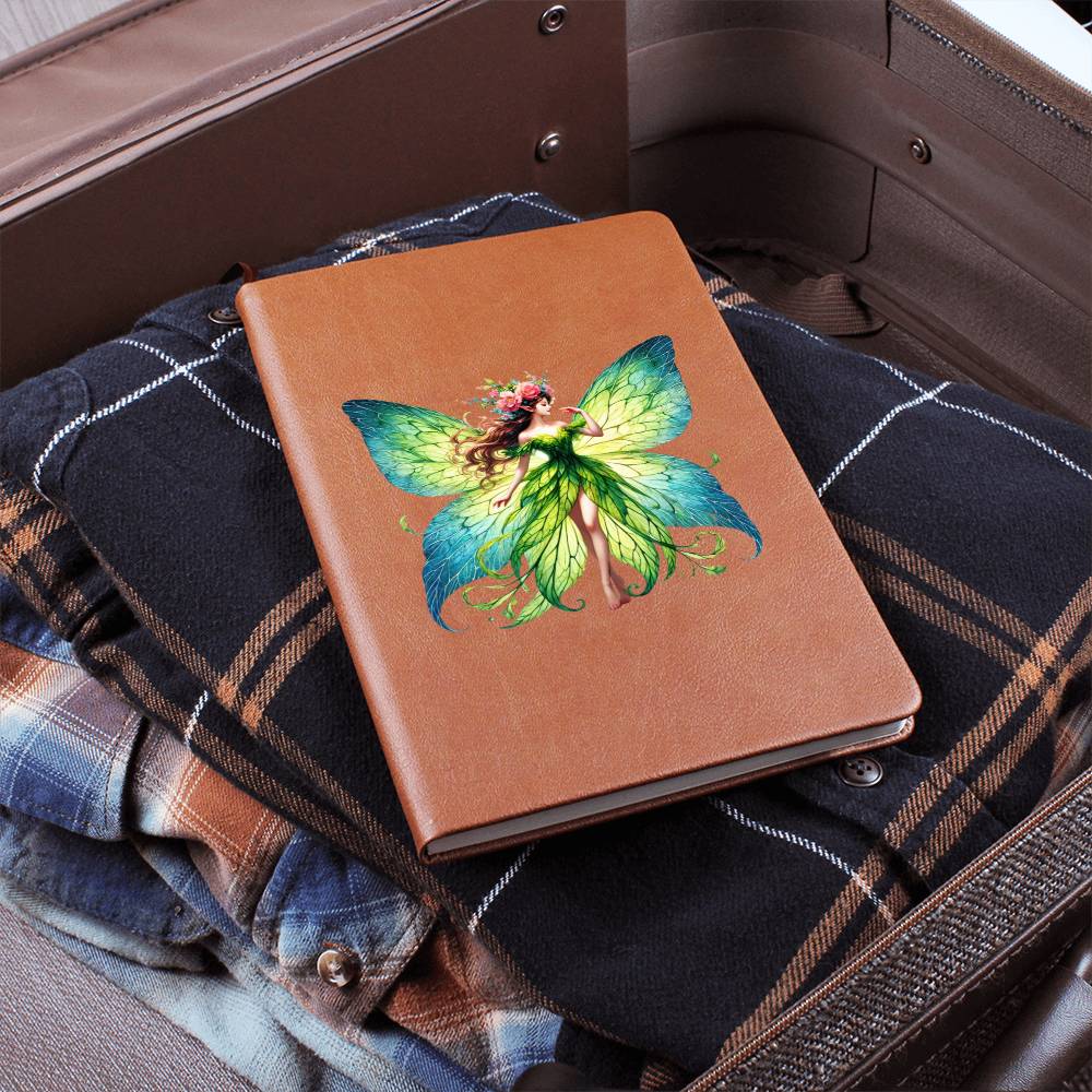 Magical Nature Forest Fairy 13 - Vegan Leather Journal