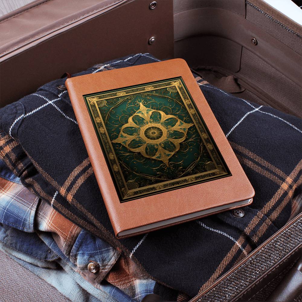 Ornate Gold Cover 107 - Vegan Leather Journal