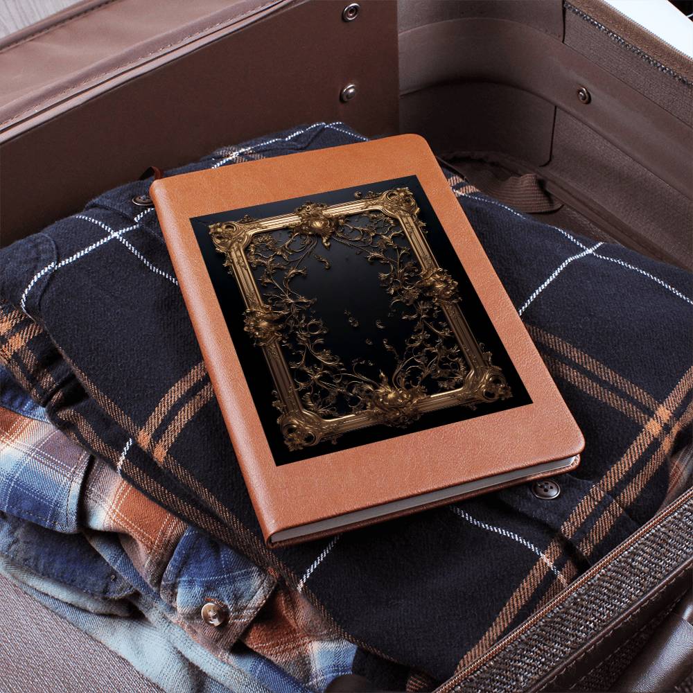 Ornate Gold Cover 121 - Vegan Leather Journal