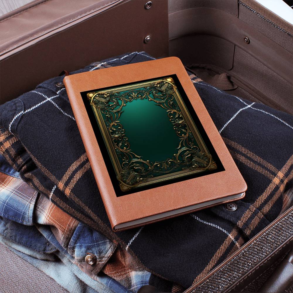 Ornate Gold Cover 126 - Vegan Leather Journal