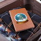 Watercolor Christmas Snow Globe 010 - Vegan Leather Journal