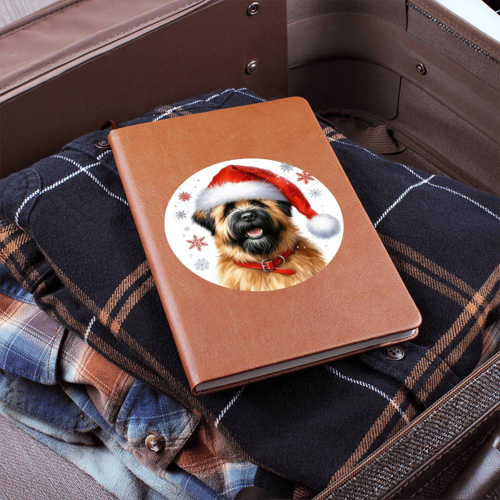 Christmas Dog - Bouvier des Flandres - Vegan Leather Journal