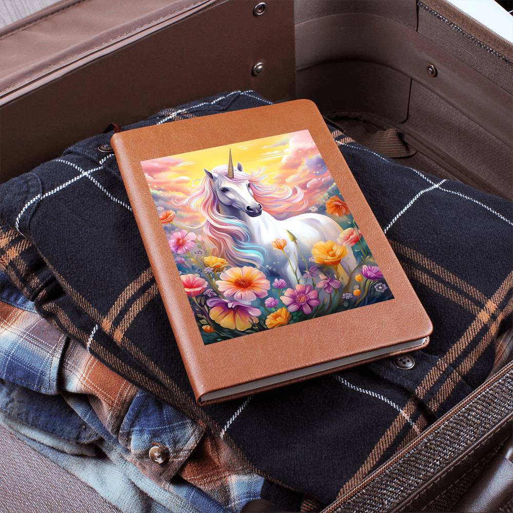 Cute Unicorn 041 - Vegan Leather Journal