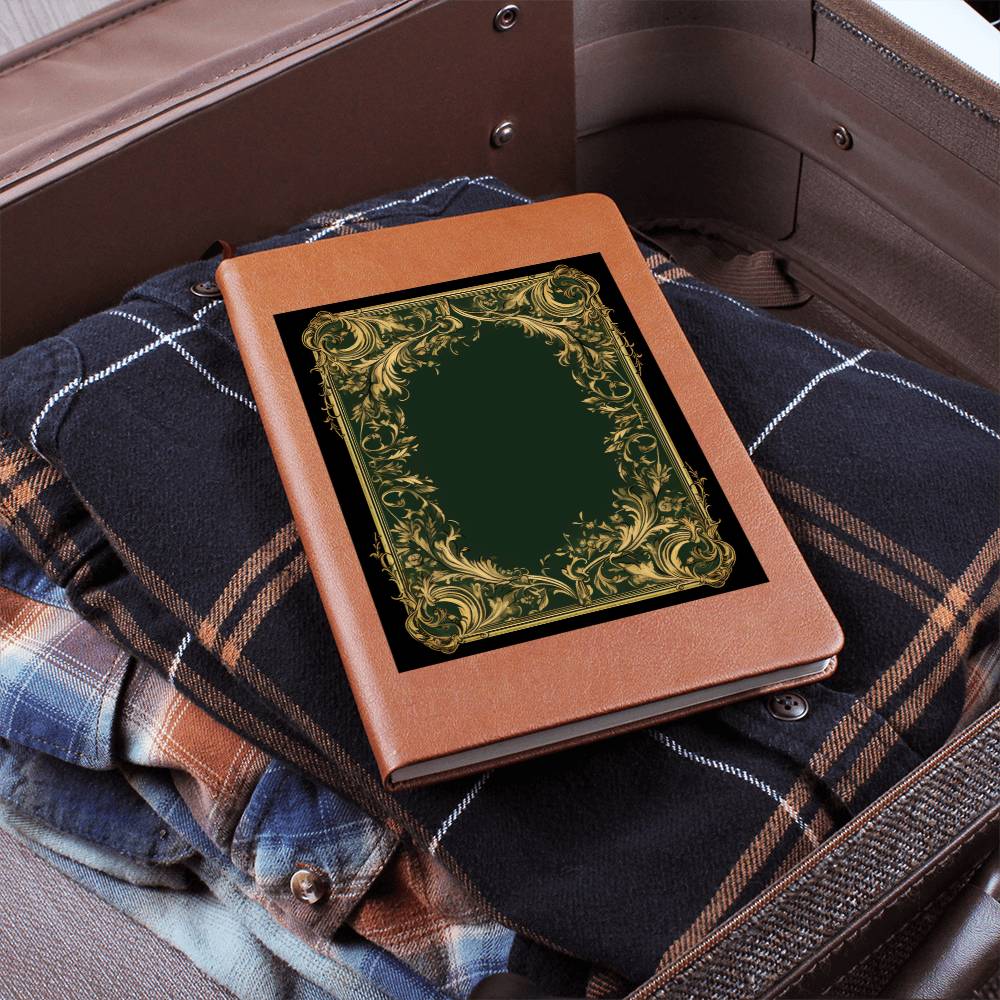 Ornate Gold Cover 116 - Vegan Leather Journal