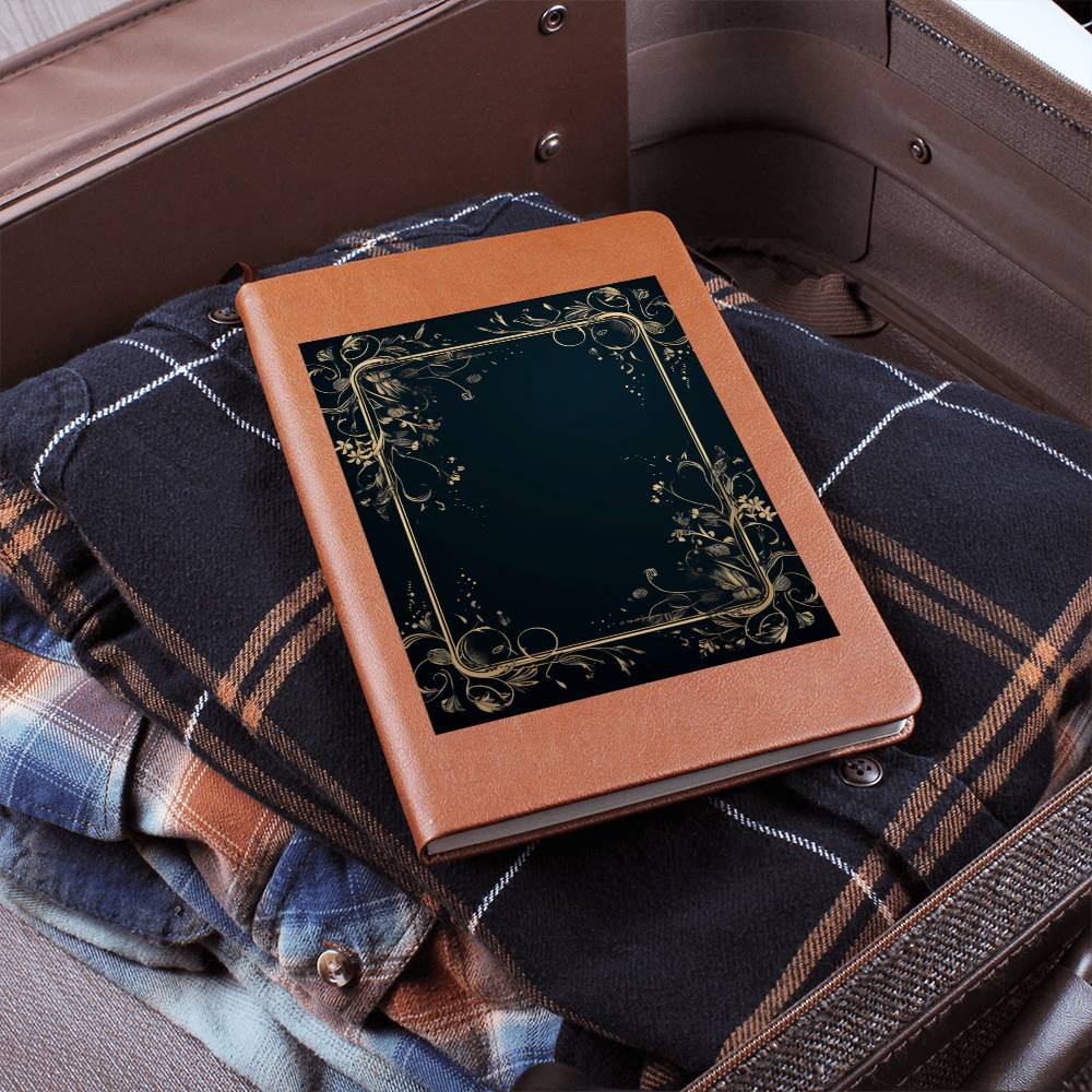 Ornate Gold Cover 125 - Vegan Leather Journal