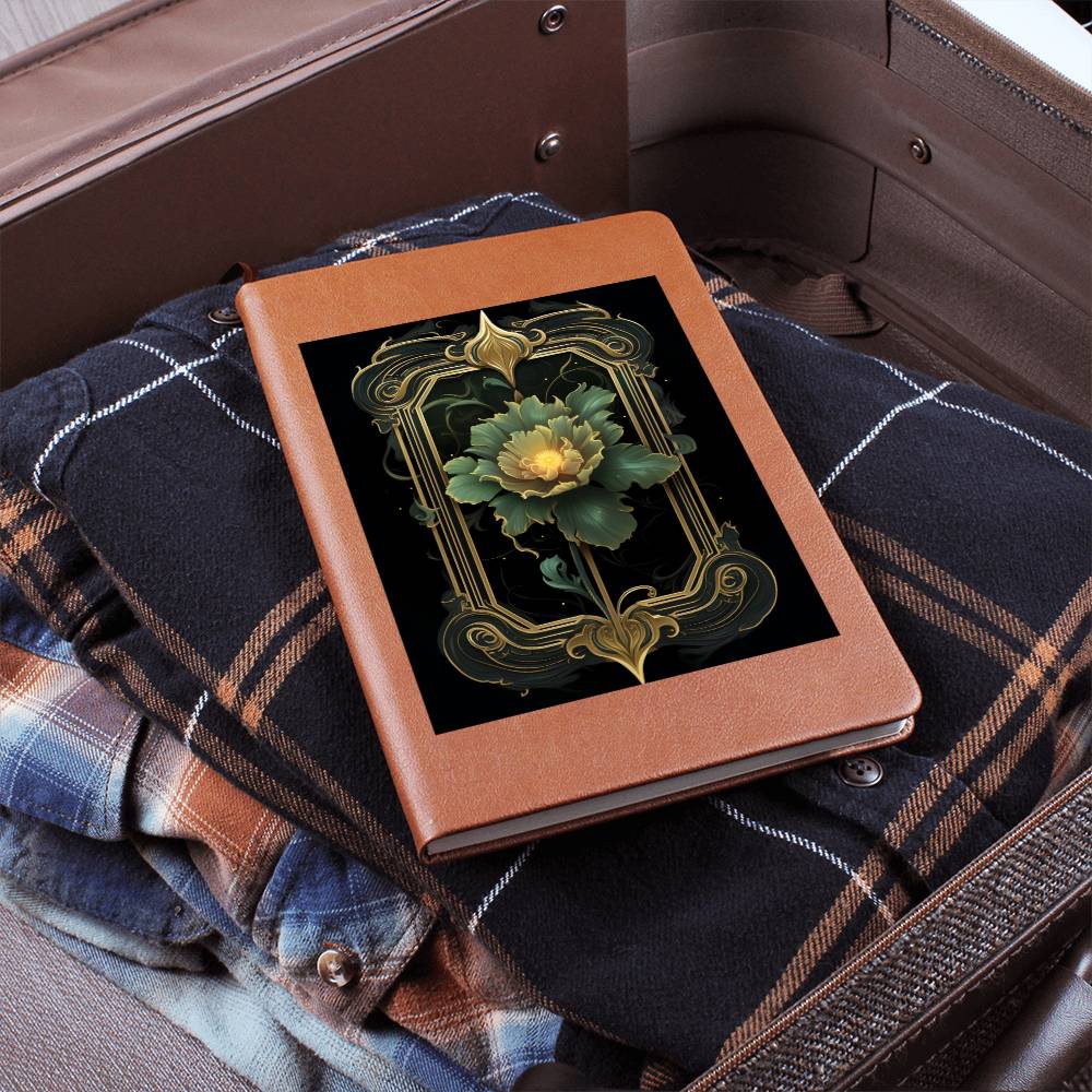 Ornate Gold Cover 042 - Vegan Leather Journal