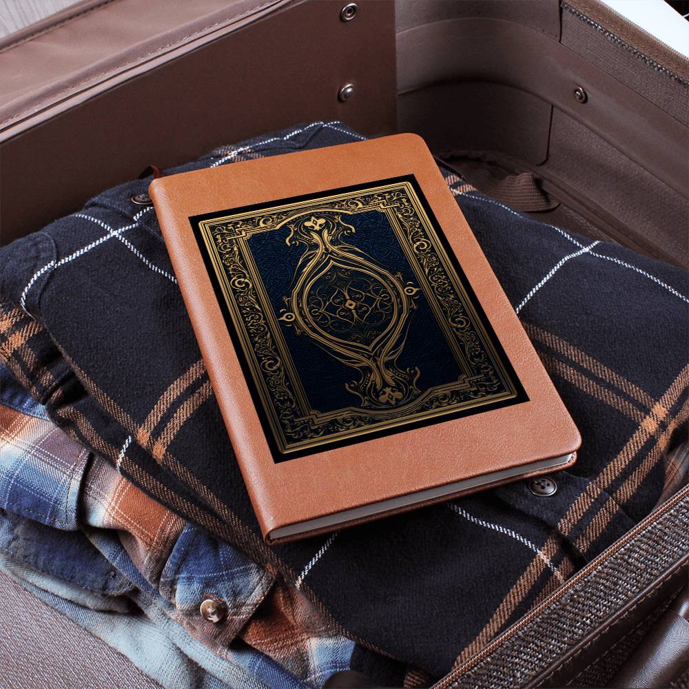 Ornate Gold Cover 052 - Vegan Leather Journal