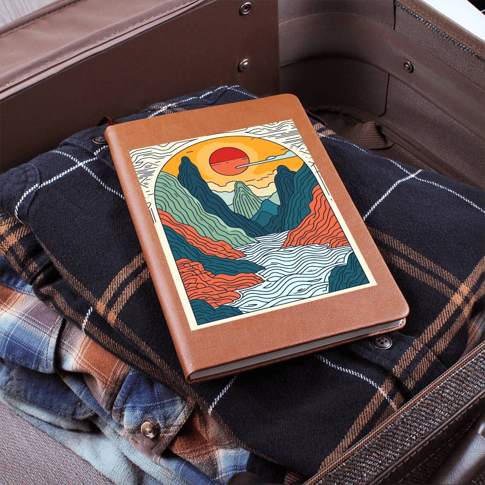 Minimalist BOHO Art 011 - Vegan Leather Journal