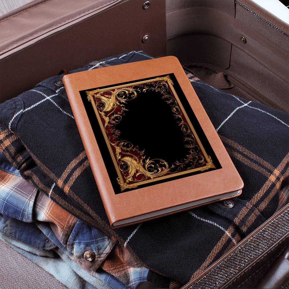 Ornate Gold Cover 005 - Vegan Leather Journal