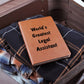 World's Greatest Legal Assistant v1 - Vegan Leather Journal