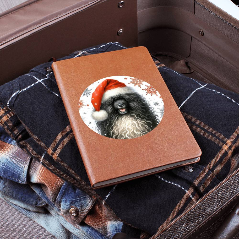 Christmas Dog - Puli - Vegan Leather Journal