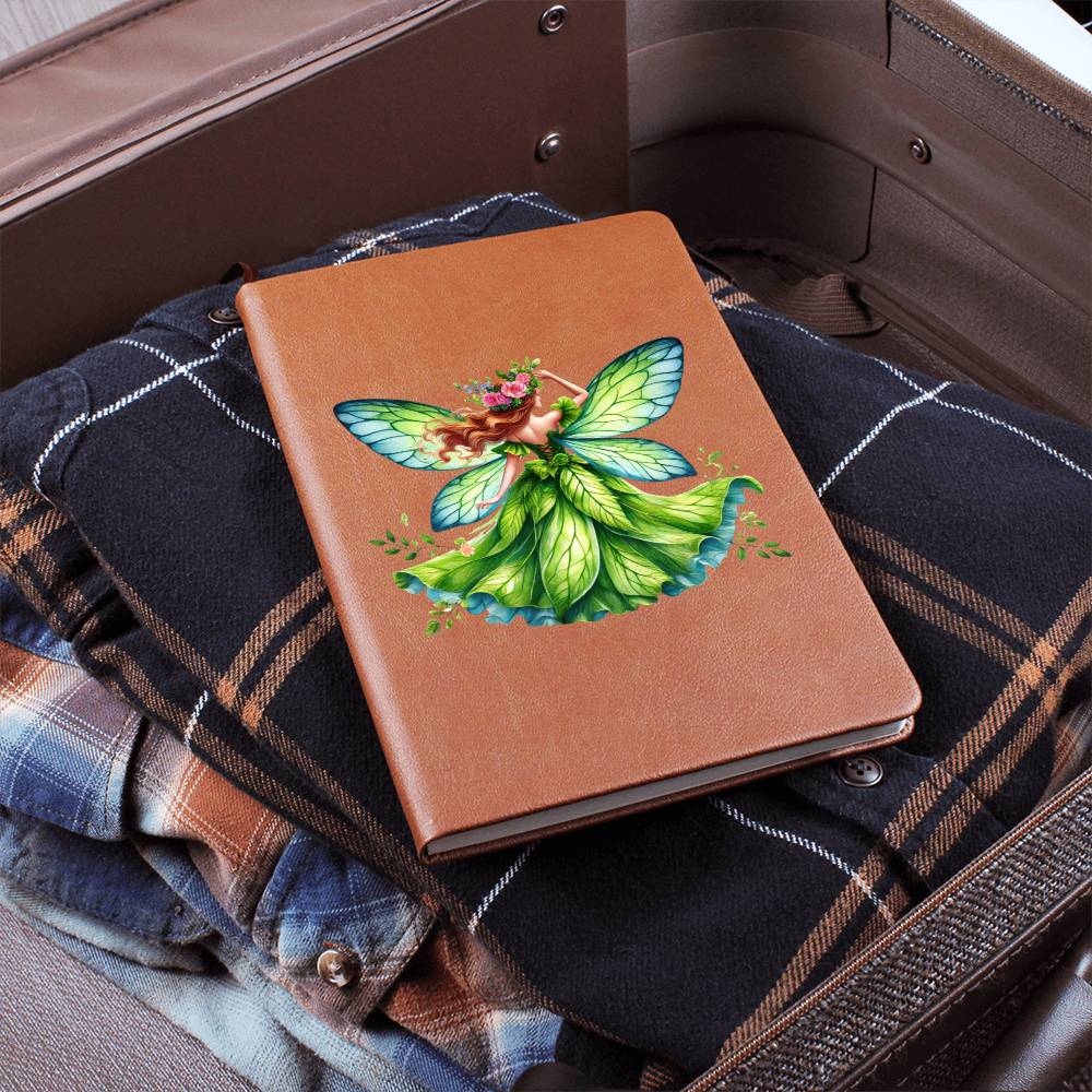 Magical Nature Forest Fairy 12 - Vegan Leather Journal