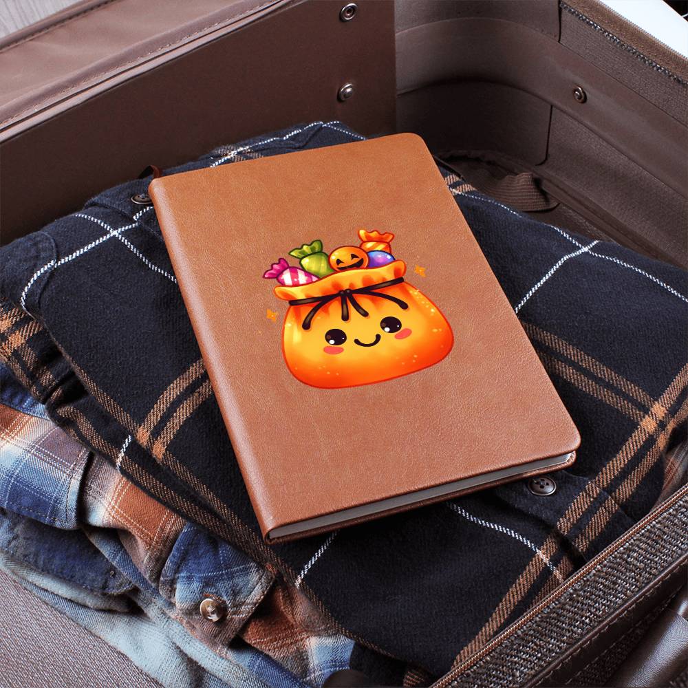 Cute Halloween Sticker 094 - Vegan Leather Journal