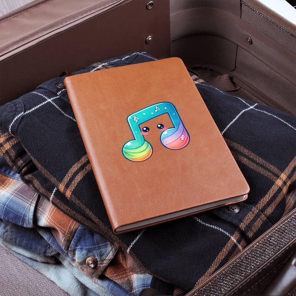 Cute Back to School Sticker 011 - Vegan Leather Journal