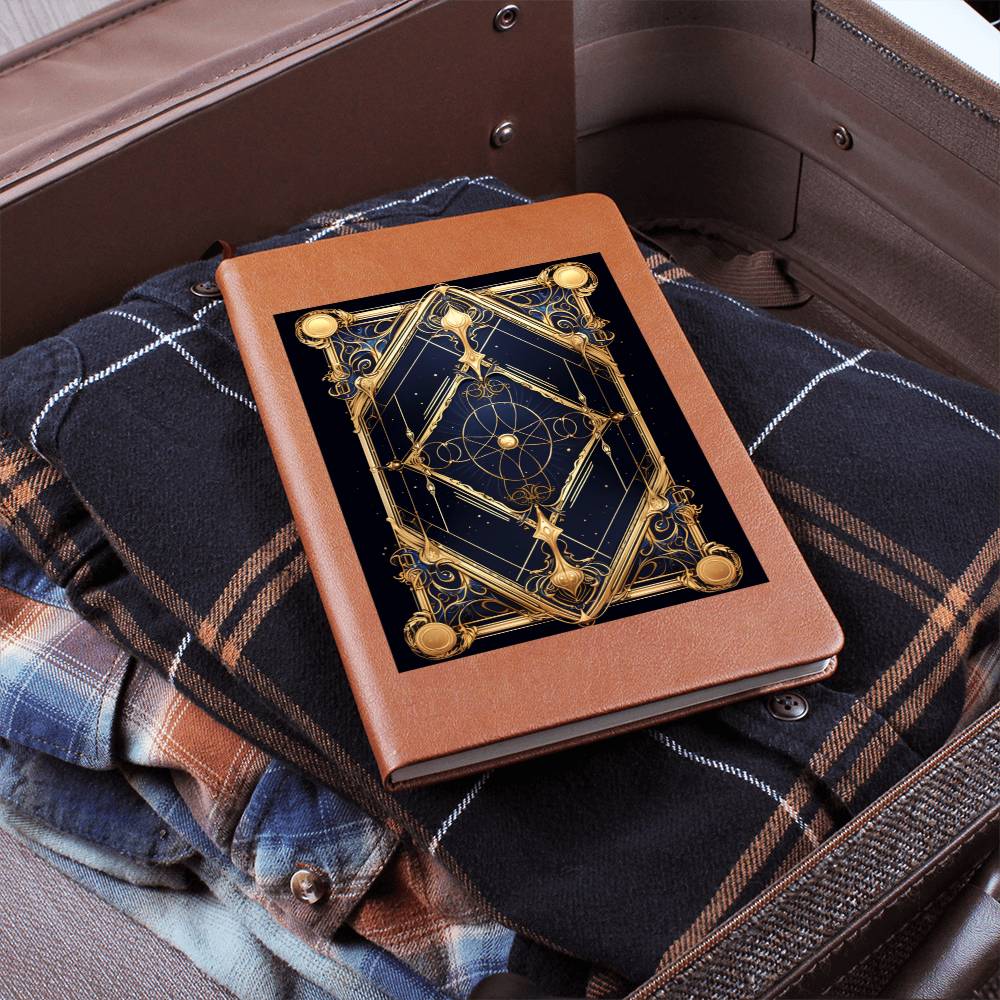 Ornate Gold Cover 002 - Vegan Leather Journal