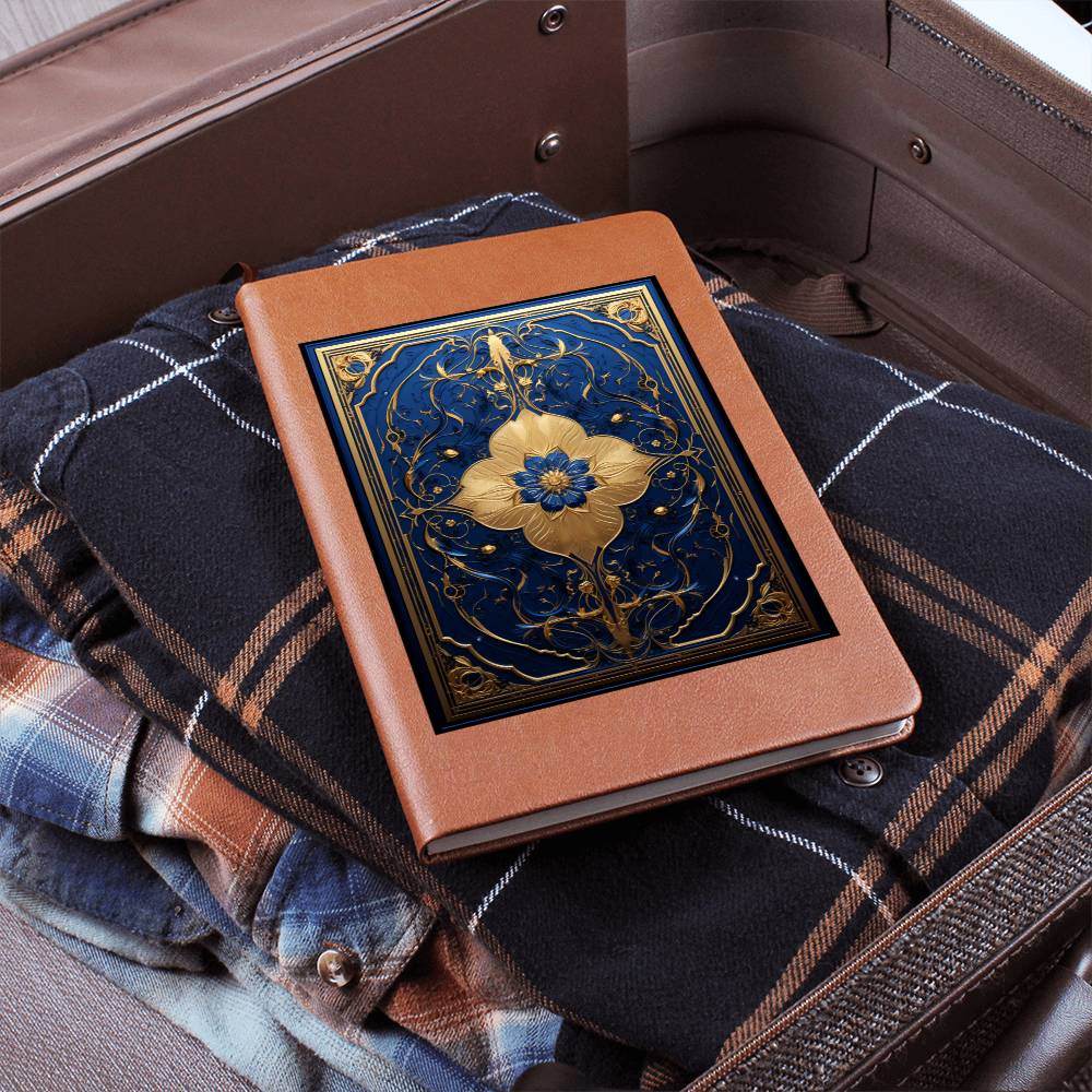Ornate Gold Cover 020 - Vegan Leather Journal
