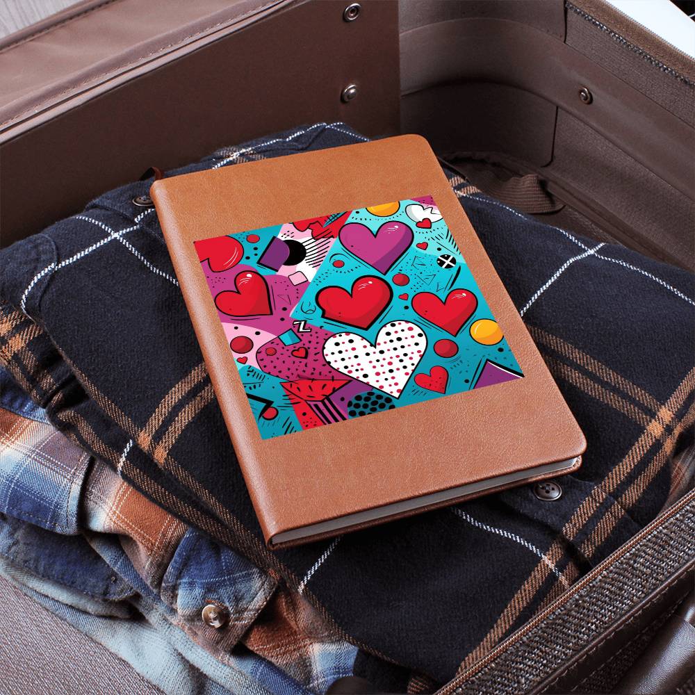 Valentine's Day Pop Art 20 - Vegan Leather Journal