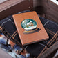 Watercolor Christmas Snow Globe 038 - Vegan Leather Journal
