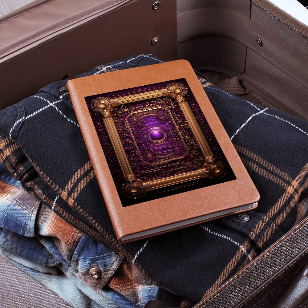 Ornate Gold Cover 028 - Vegan Leather Journal