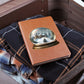 Watercolor Christmas Snow Globe 036 - Vegan Leather Journal