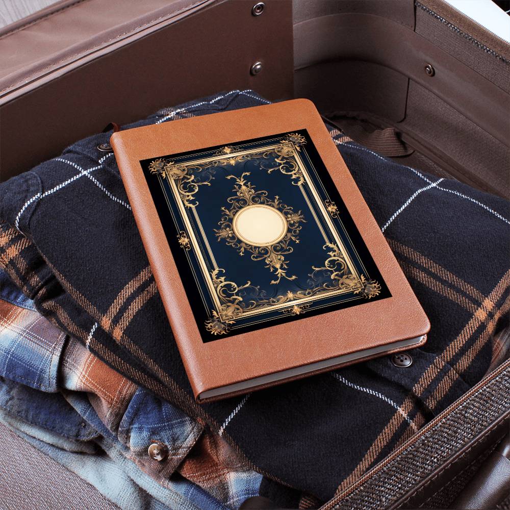 Ornate Gold Cover 101 - Vegan Leather Journal
