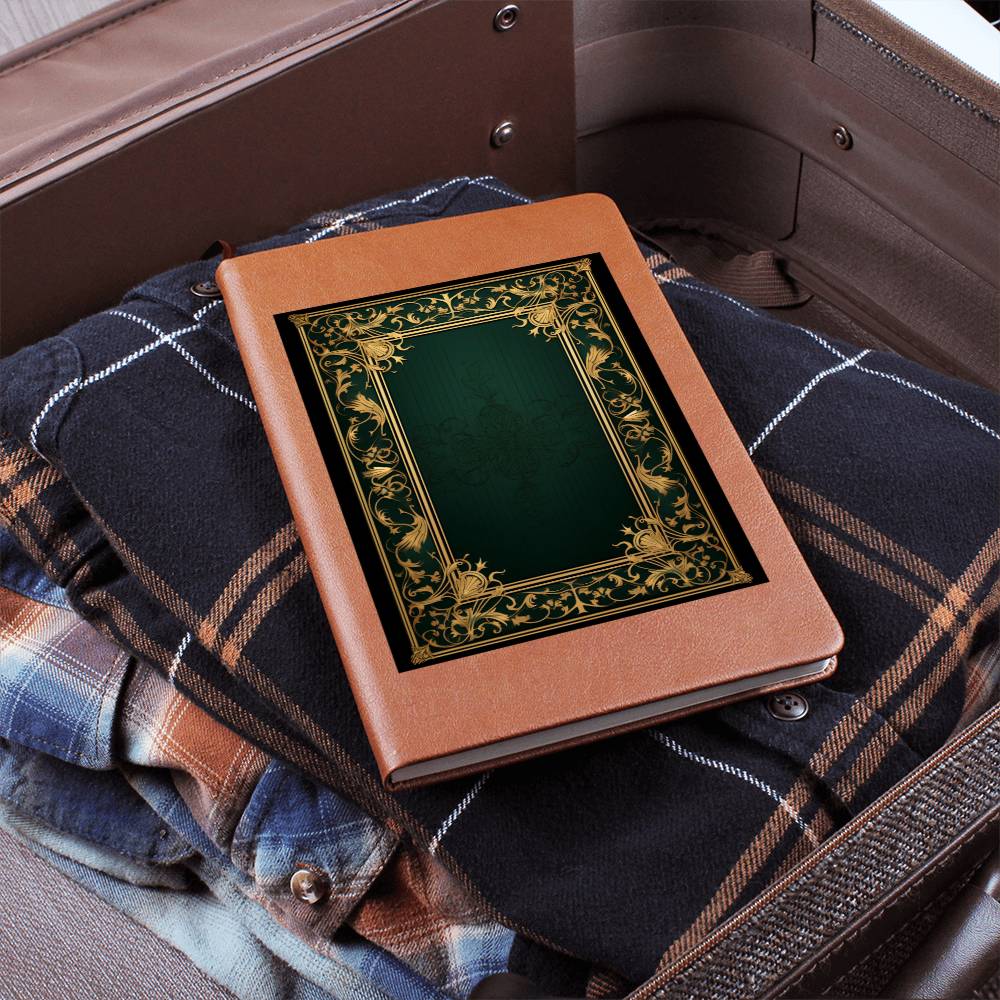 Ornate Gold Cover 098 - Vegan Leather Journal