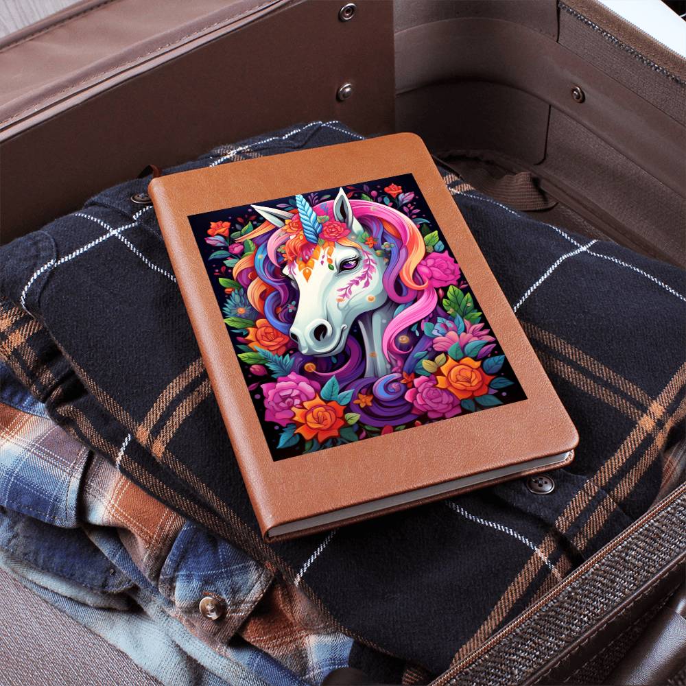Cute Unicorn 100 - Vegan Leather Journal