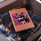 Valentine's Day Cat And Zipper 001 - Vegan Leather Journal